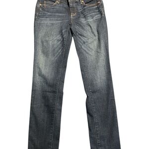 LOFT Blue Modern  Skinny Jeans with Distressed Look